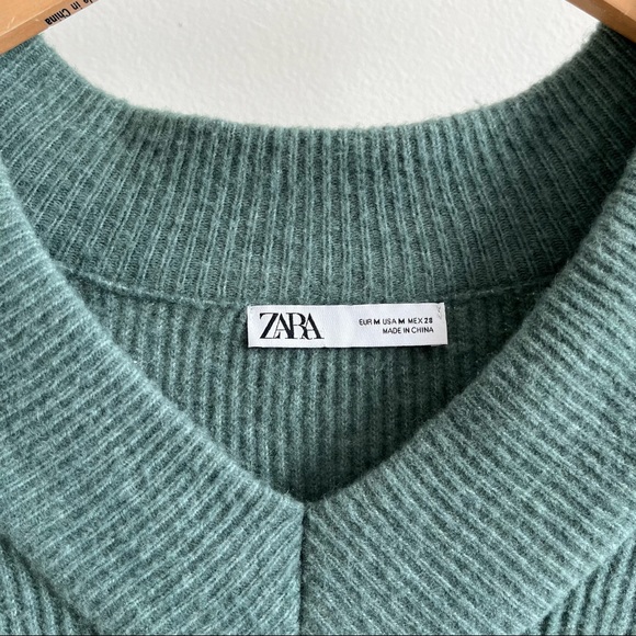 Zara green knit set (selling as set!) - Picture 3 of 6